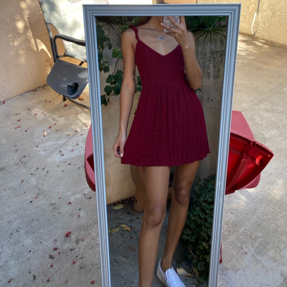 Maroon Summer Dress